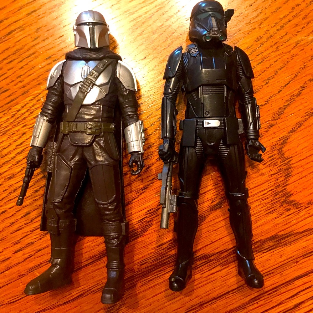 Two Darth Vader Figures And Star Trek 3 VHS tape
